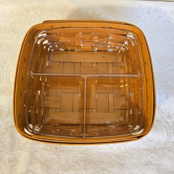 Longaberger Dining Longaberger Serving Tray Basket With Removeable